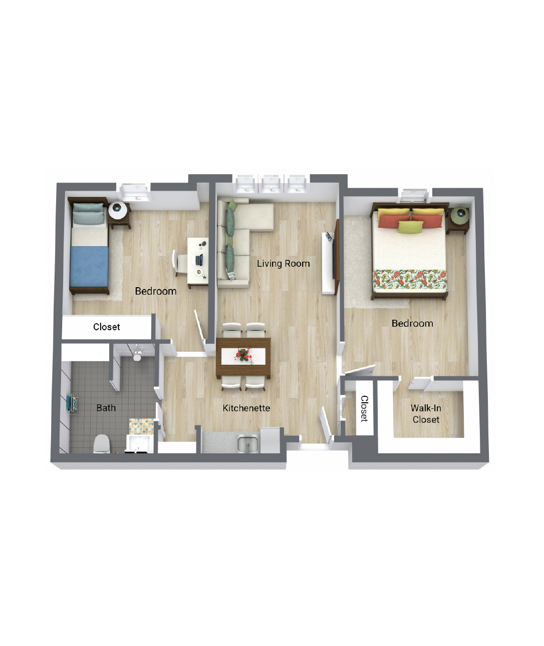 Layout 2bed A