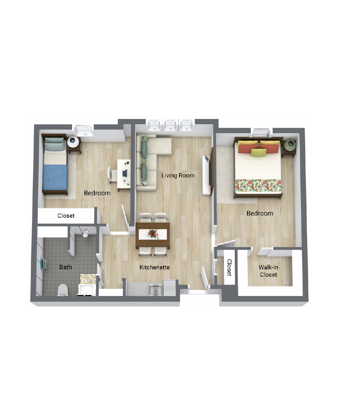Layout 2bed B