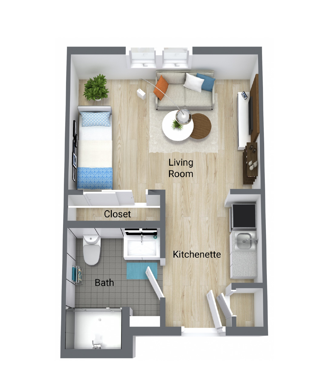 Layout Memory Care Studio